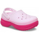 Crocs Classic Platform Stacked Clog Dragon Fruit