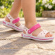 Детские Сандалии Crocs Crocband Sandal Kids' Barely Pink