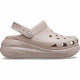Жіночі крокси Класичні Сабо Crocs Crush Platform Shimmer Pink
