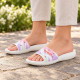 Женские Шлепки Crocs Classic Slide Tie-Dye Graphic White
