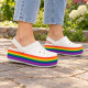 Женские Crocs Platform Rainbow (Радуга)