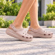 Жіночі крокси Класичні Сабо Crocs Crush Platform Latte
