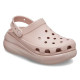 Жіночі крокси Класичні Сабо Crocs Crush Platform Shimmer Pink