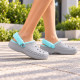 Жіночі зимові утепленні Crocs Baya Lined Clog Fuzz-Strap Bright Grey/Ice Blue