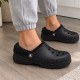 Зимові утепленні Crocs Baya Lined Clog Fuzz-Strap Black